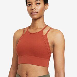 Nike Yoga Dri-FIT Indy Sports Bra Dark Orange S